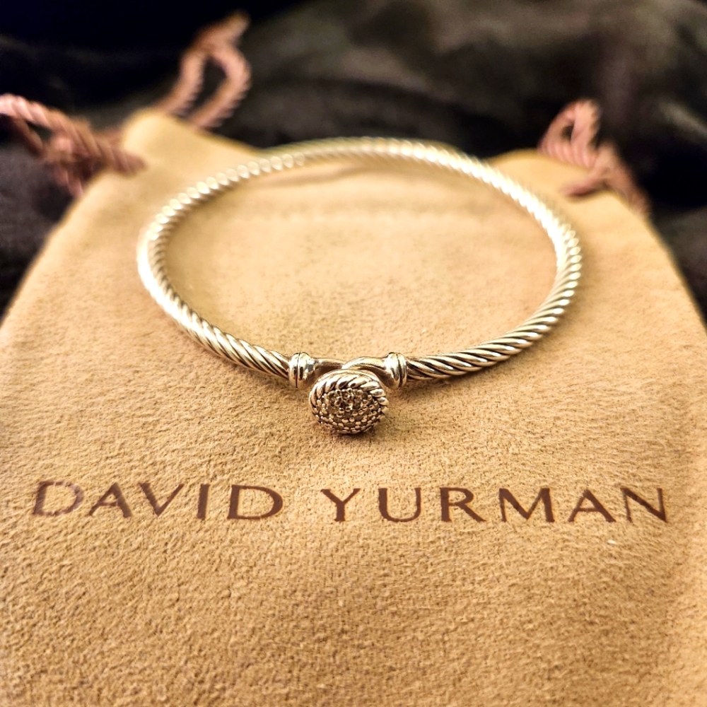DAVID YURMAN Petite Chatelaine Bracelet in Silver Diamond